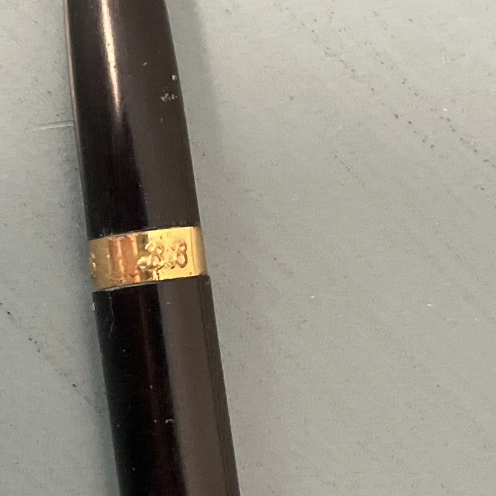 Vintage Bob Blythe B-B Rol Rite Black Gold Tone Ballpoint Pen